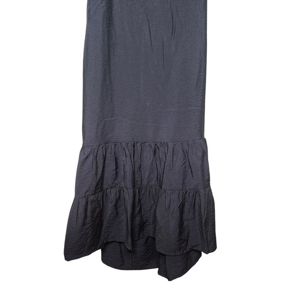 A New Day Sleeveless Tiered Maxi Sundress Black Adjustable Strap Open Back XXL - Picture 5 of 12